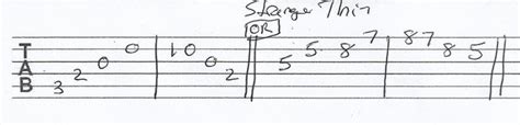 Stranger Things Guitar Tab Easy Tabs For Electric Guitar