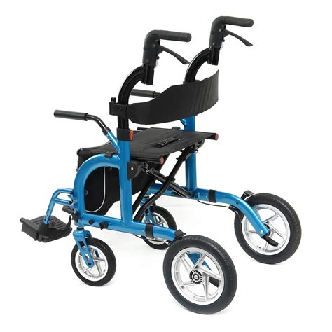 Andadera Para Adulto Con Asiento Y Ruedas Andafacil En Azul