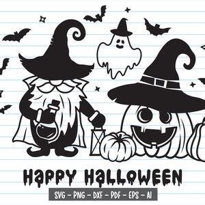 Halloween Gnome Svg Halloween Svg Files Halloween Pumpkin - Etsy