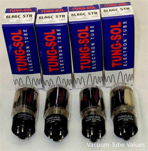 Tung Sol Factory Platinum Matched QUAD FOUR 6L6GC STR Power Tubes