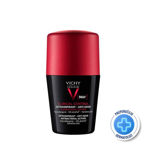 Vichy Homme Clinical Control Roll On Dezodorans 96h 50 Ml Na Stanju