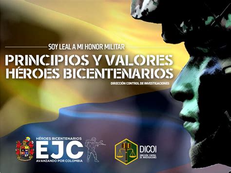 Principios Y Valores H Roes Bicentenario Ej Rcito Nacional De Colombia