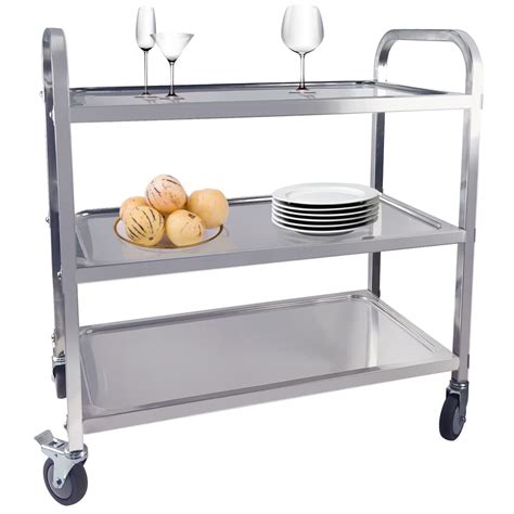 Buy Tikolarge Stainless Steel Utility Cart Tiers Kitchen Trolley