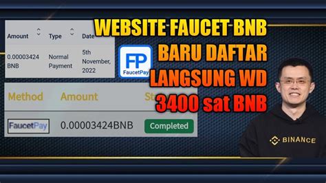 WEBSITE FAUCET BNB DENGAN BAYARAN BESAR BSCADS Faucetpay Bnb