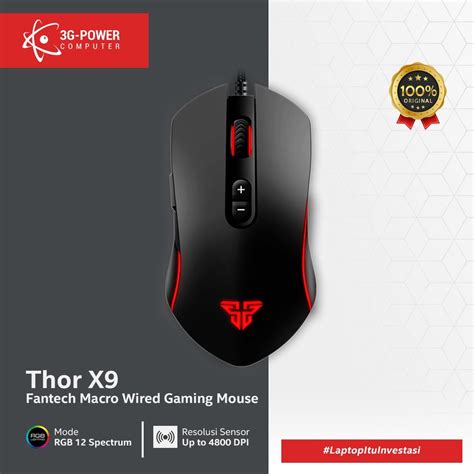 Jual Fantech Gaming Mouse X9 THOR Standart Macro Shopee Indonesia