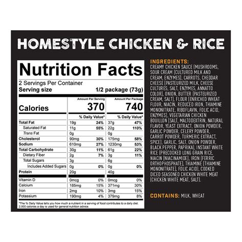 Peak Refuel Homestyle Chicken And Rice 740 Cal Pouch 515oz