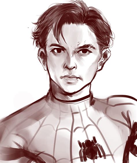 Tom Holland Spiderman Fanart By Mellsoktaf On Deviantart