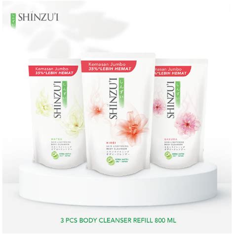 Jual Shinzui Body Wash Refil Pouch 800ml Kirei Murah Sabun Mandi Cair