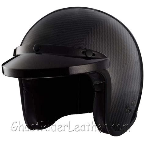 Real Carbon Fiber Dot Open Face 34 Motorcycle Helmet Sku Grl Rm 68 Ghost Rider Leather