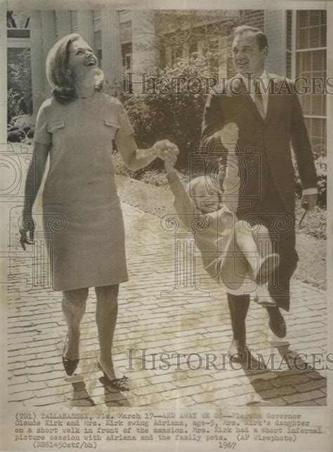 Governor Kirk With Wife Daughter House 1967 Vintage Press Photo Print