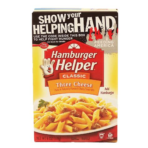 Betty Crocker Hamburger Helper Three Cheese Pasta And Naturally Flav 6oz