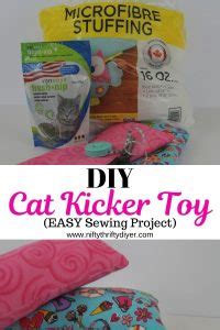 DIY Cat Toy ~ Easy to Sew DIY Cat Kicker Toy~Nifty Thrifty DIYer