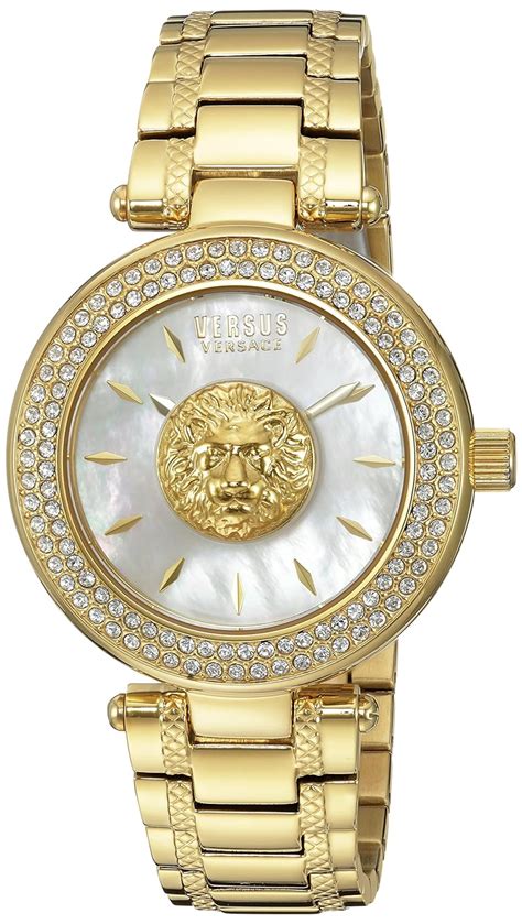 Versus By Versace Women S Brick Lane Crystal Quartz Stainless Steel