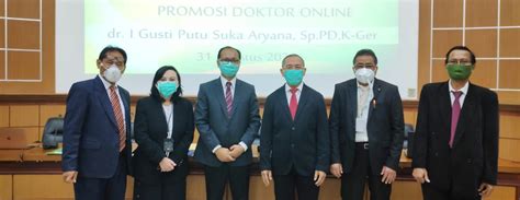 Ujian Daring Promosi Doktor Dr I Gusti Putu Suka Aryana Sp Pd K Ger