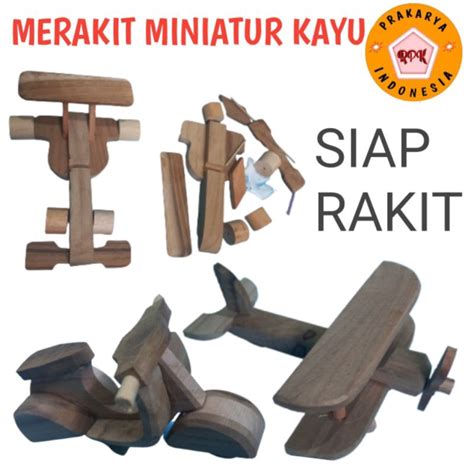 Jual Paket Merakit Miniatur Kayu Siap Rakit Shopee Indonesia