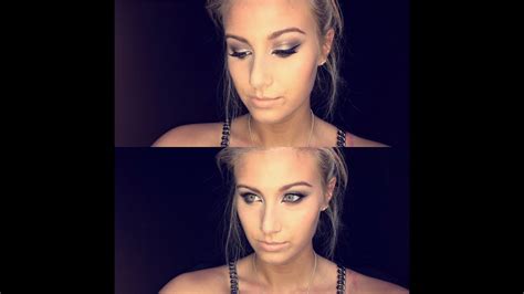 Dramatic New Years Tutorial Glitter Nude Lips YouTube