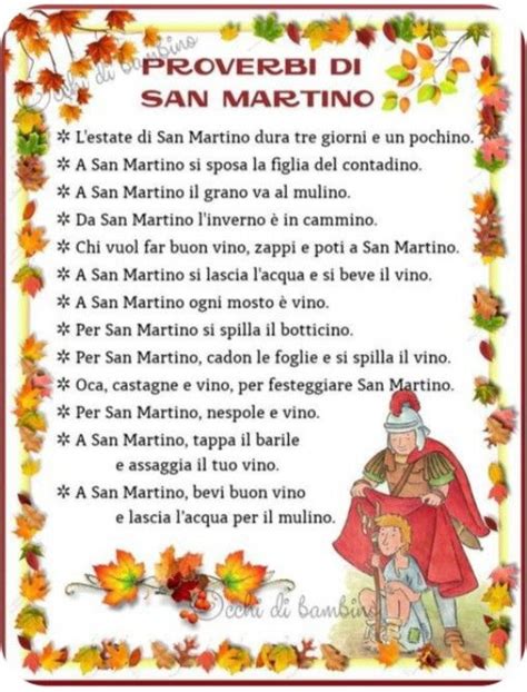 San Martino Poesia Per Bambini Di L Cerutti Maestraemamma Poesie Artofit