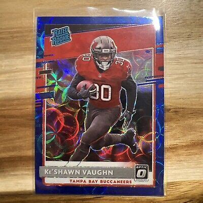 2020 Donruss Optic Rated Rookies Blue Scope Prizm Ke Shawn Vaughn 186