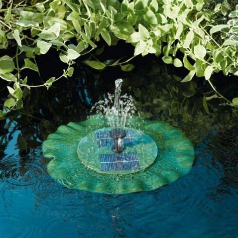 Fontaine Pompe Solaire Flottante Lily 1 Fontaines Solaires Boutique