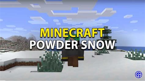 How to collect powder snow in minecraft | Acquaint