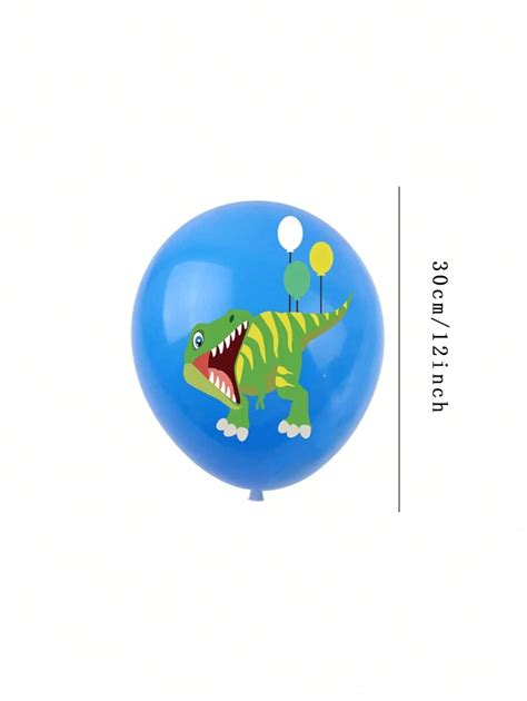 12pcs Dinosaur Themed Latex Balloons Birthday Party Decoration Set 12