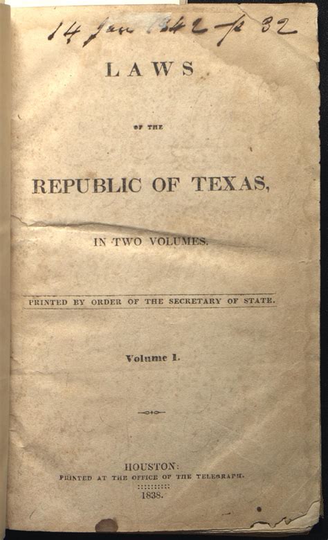 Constitution of the Republic of Texas