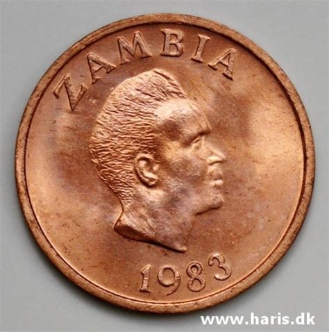 Harisnumis Zambia Ngwee Km Unc