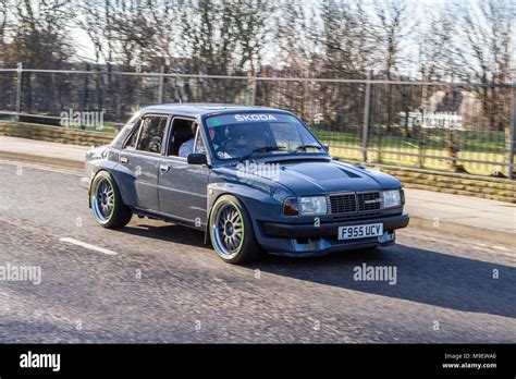 1988 Skoda 130 Gl Grey Car customised Stock Photo - Alamy