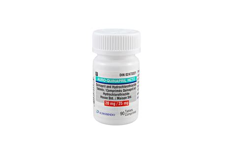 Auro Quinapril HCTZ 20 25mg 90 Btl Auropharma Canada