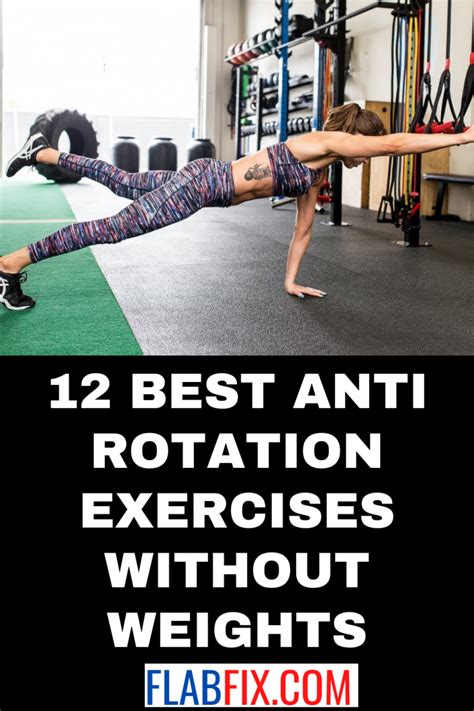 12 Best Anti Rotation Exercises Without Weights Flab Fix