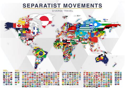 separatist movements   world map flag   catalinvizireanu