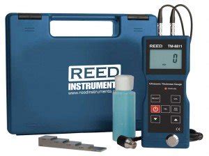 REED TM 8811 KIT Ultrasonic Thickness Gauge With 5 Step Calibration Block