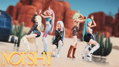 Mmd Itzy Not Shy Youtube