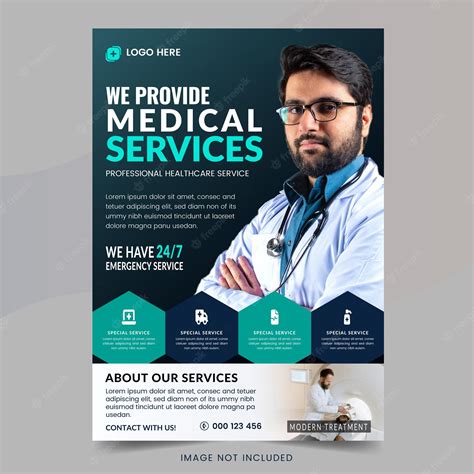 Premium Vector Medical Flyer And Healthcare Poster Design Template