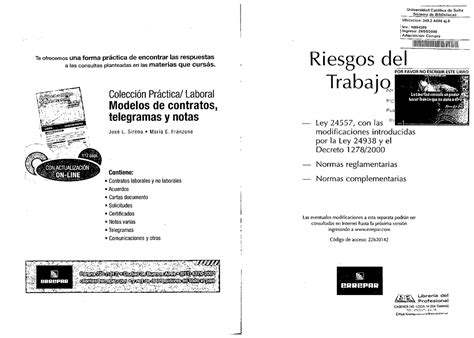 Capitulo 1 ley de riesgos del trabajo Teofrecemosuna forma práctica