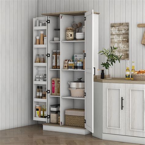 Tall Kitchen Pantry Storage Cabinet HOSTACK Kitchen Pantry Storage