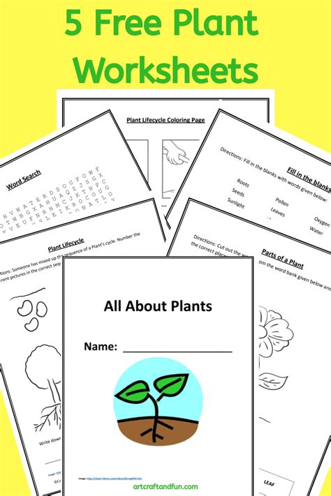 Grab 5 Free Printable Plant Worksheets