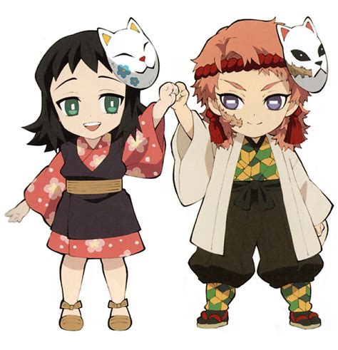 Makomo And Sabito Demon King Anime Chibi Anime Character Design