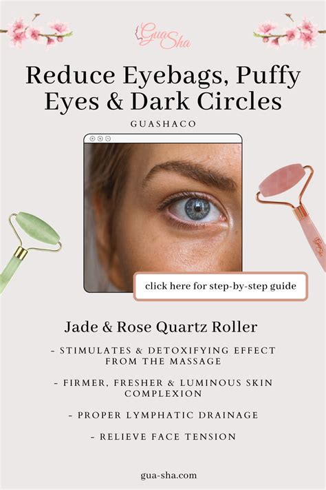 How To Use Gua Sha For Eyebags Puffy Eyes And Dark Circles Eye Roller