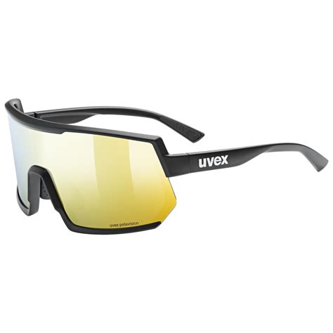 Uvex Sportstyle P Black Mat Mirror Yellow Eyewear Uvex Sports