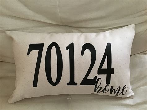 Custom Zip Code Home Pillow