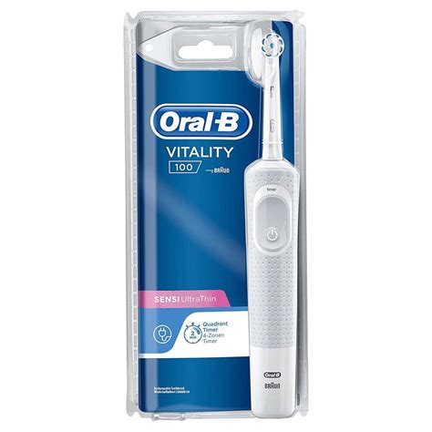 Oral B Power Toothbrush Vitality Ultra Thin White Clamshell Vj