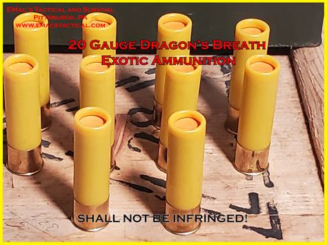 Exotic 12g Heavy Dragons Breath Shotgun Ammunition