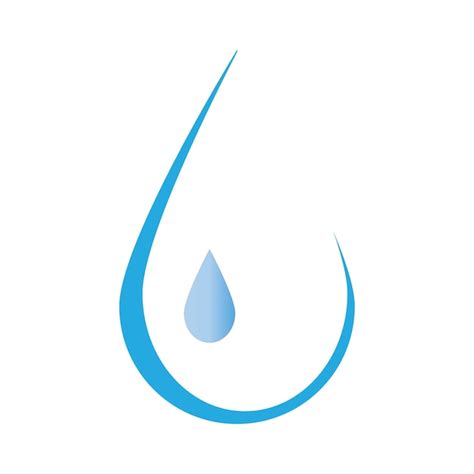 Design Vorlage für Wassertropfen Symbol Logo Vektor Premium Vektor