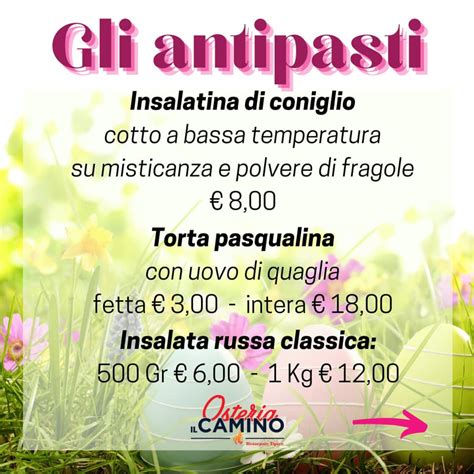 Ballabio Osteria Il Camino Men Pasqua Gli Antipasti