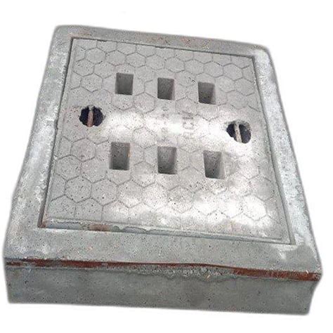 Steel Fiber Reinforced Concrete Rectangular SFRC Manhole Cover For