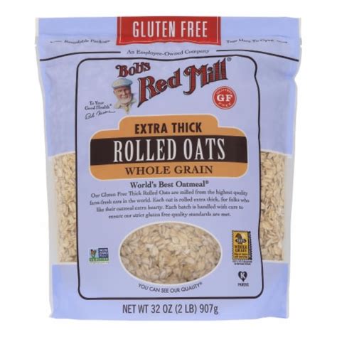 Bob S Red Mill Thick Rolled Oats Gluten Free Case Of 4 32 Oz 4 Pack 32 Ounce Each Kroger