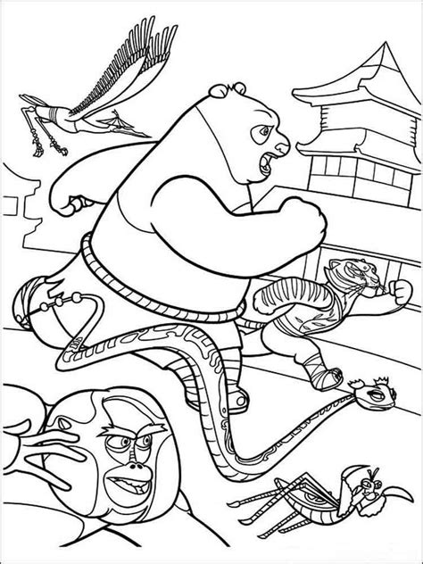 Kung Fu Panda coloring pages