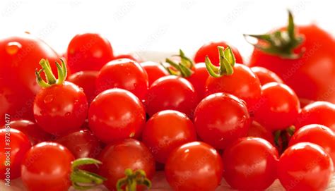 freshly natural red tomatoes background natural raw fruits close