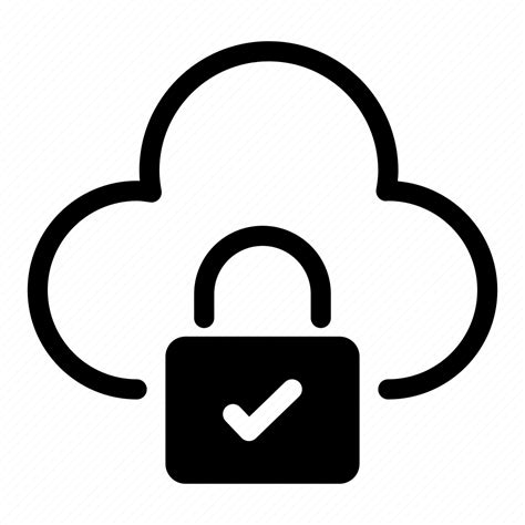 secure cloud icon   iconfinder  iconfinder